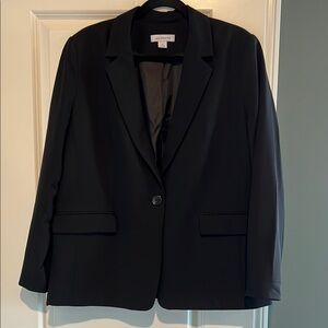 Liz Claiborne Black Blazer Professional Suit Jacket
